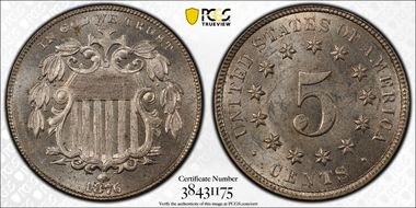 1876 5C "The Bleeder" FS-401 MS64