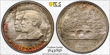 1937 50C Antietam MS67+