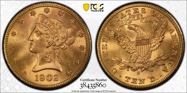 1902-S $10 MS64+