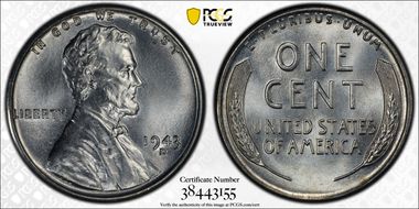 1943-D 1C MS67+