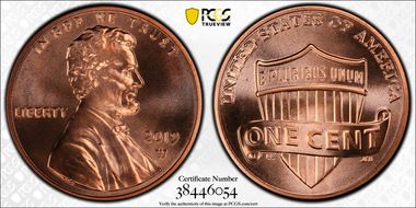 2019-W 1C Shield MS68RD