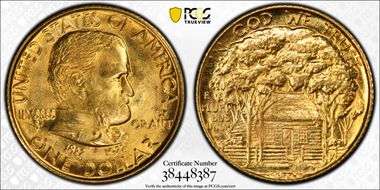 1922 G$1 Grant, Star MS67