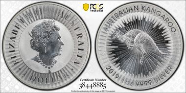2019-P $1 Kangaroo Ag MS69