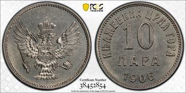 1906 10 Para MS63