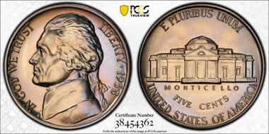 1938 5C Re-Engraved Obv Design FS-401 PR68