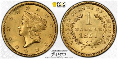 1851 G$1 MS65