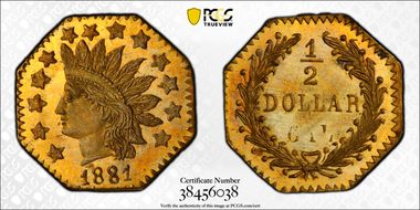 1881 G50C BG-957 MS66