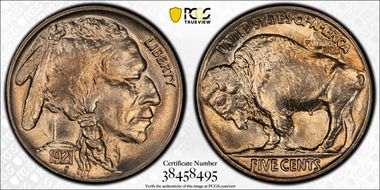 1921 5C 2 Feathers, FS-401 MS67