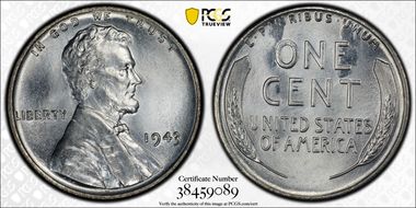 1943 1C MS68