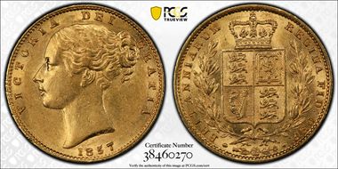 1857 Sov S-3852D AU58