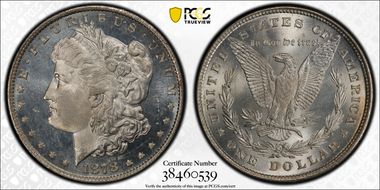 1878 8TF $1 MS66+