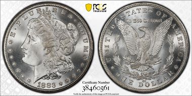 1883-CC $1 MS67+