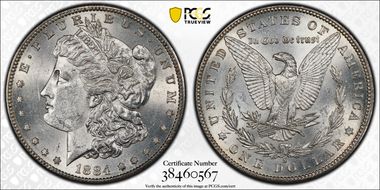 1884-S $1 MS62