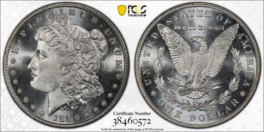 1886 $1 MS67+