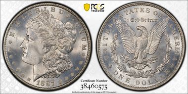 1887 $1 MS67+