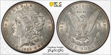 1889-CC $1 AU58