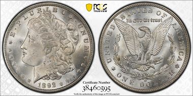 1892-O $1 MS64+