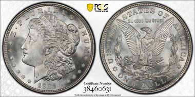 1921 $1 Morgan MS66+