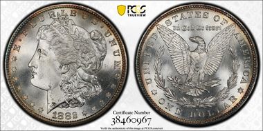 1882-S $1 MS67+