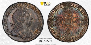 1723 Shil S-3647 First Bust S.S.C. Rev MS62
