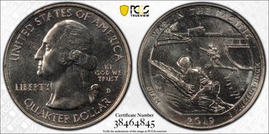 2019-D 25C War in the Pacific NP LB Treasure Hunt MS64