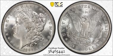 1884-O $1 MS67+