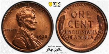1928-D 1C MS65RD