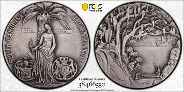 1970-P AE Medal D1970-2c, SC Tricentennial SP66