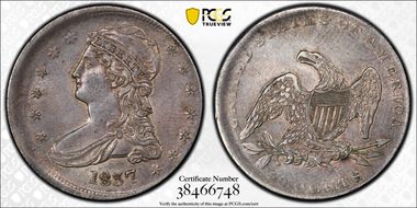 1837 50C GR-22 AU53