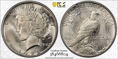 1922-D $1 MS66