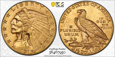 1915 $2.50 AU55
