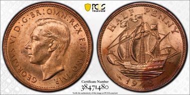 1948 1/2D S-4115 MS64RD