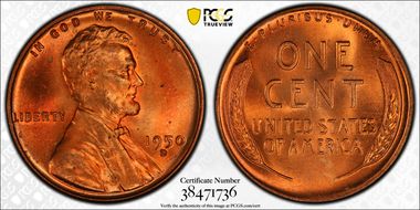 1950-D 1C MS65RD