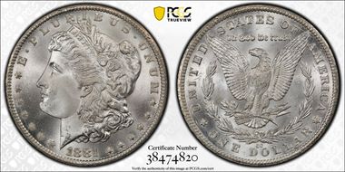 1881-CC $1 MS67+ 