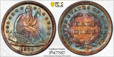 1839 H10C No Drapery MS67