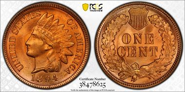 1894 1C MS66+ RD