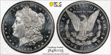 1884-CC $1 MS63DMPL