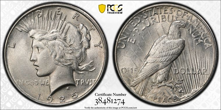 Cert 38481274 - Coin Image