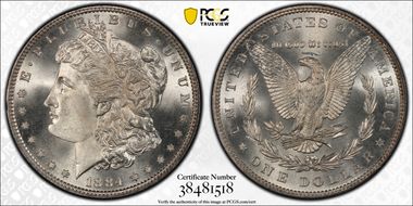 1884 $1 MS67+