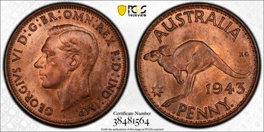 1943-I (b) 1D KM-36 MS64RB