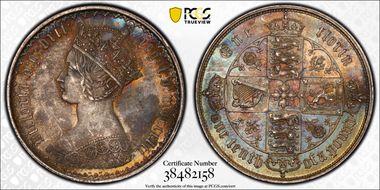 1852 Florin S-3891 ESC-2822  2nd i over a stop MS62