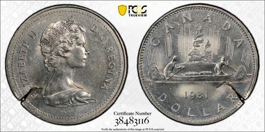 1981 $1 Voyageur MS64