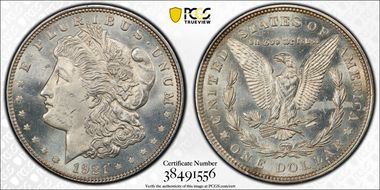 1921 $1 Morgan MS64