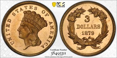 1879 $3 MS64PL