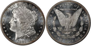 1881-S $1 MS64PL