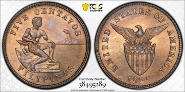 1925-M 5C Allen-4.12 MS64