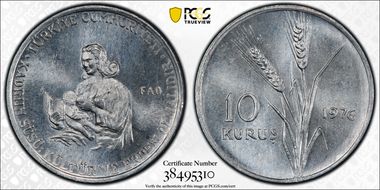 1976 10 Kuru F.A.O. MS64