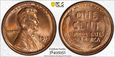 1919-D 1C MS65RD