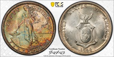 1944-S 50C KM-183  Ag MS63