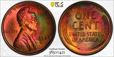 1938 1C MS67RB
